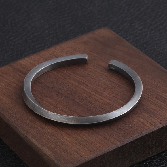 mens silver cuff bracelet